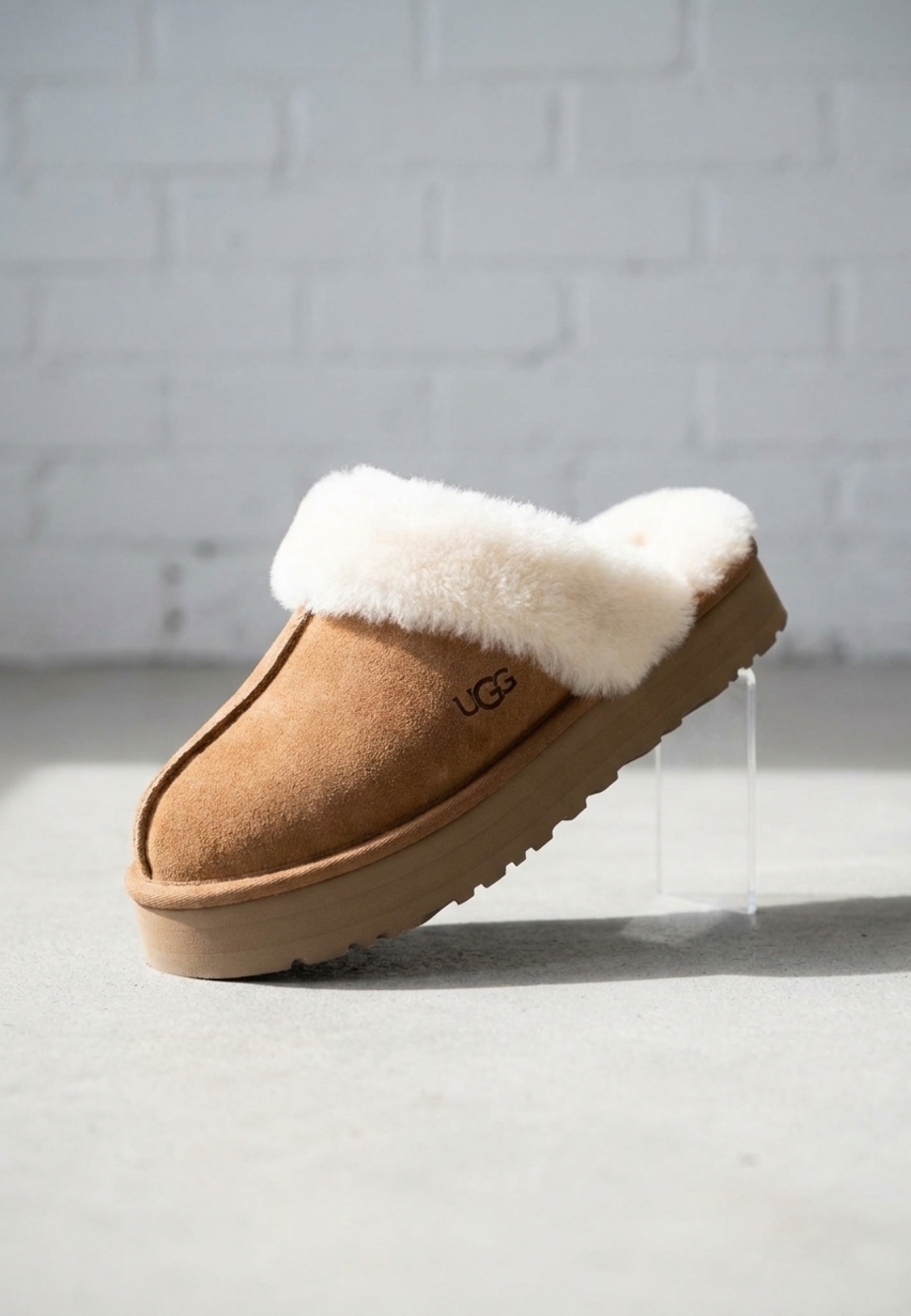 NEW UGG women's disquette slipper in chestnut